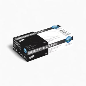 Unigloves BLACK PEARL Nitrilhandschuhe schwarz L, 100 Stk.