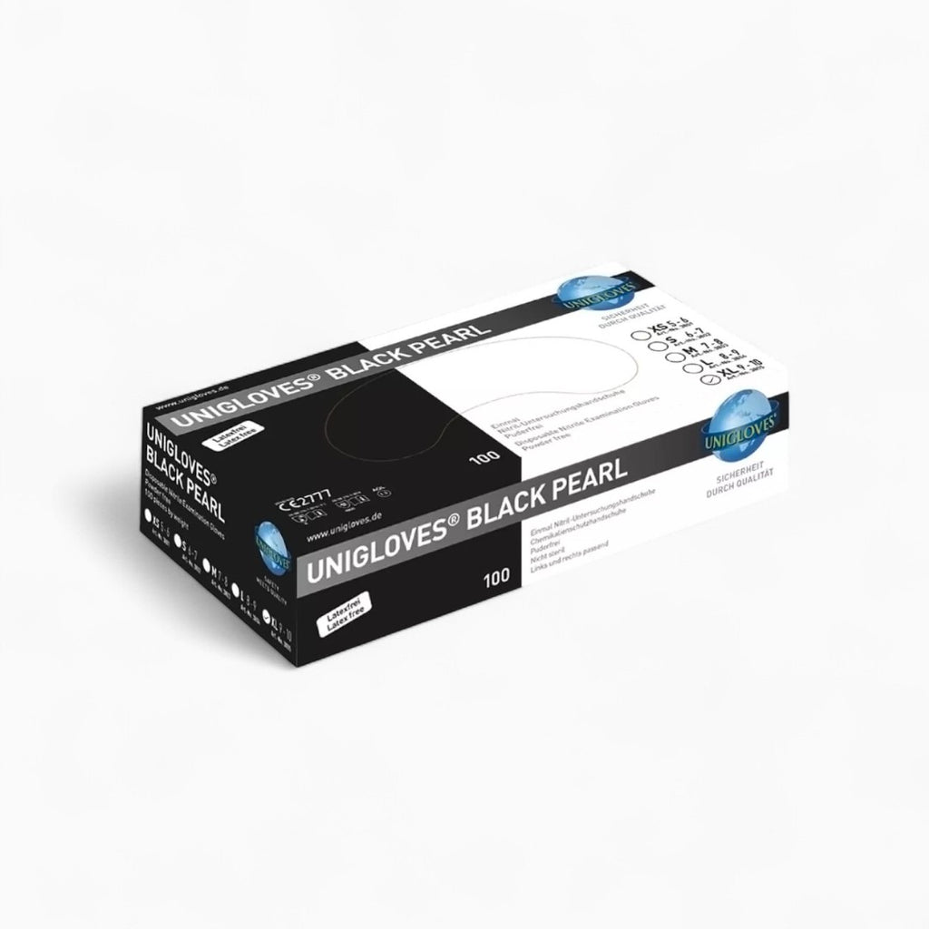 Unigloves BLACK PEARL Nitrilhandschuhe schwarz XL, 100 Stk.