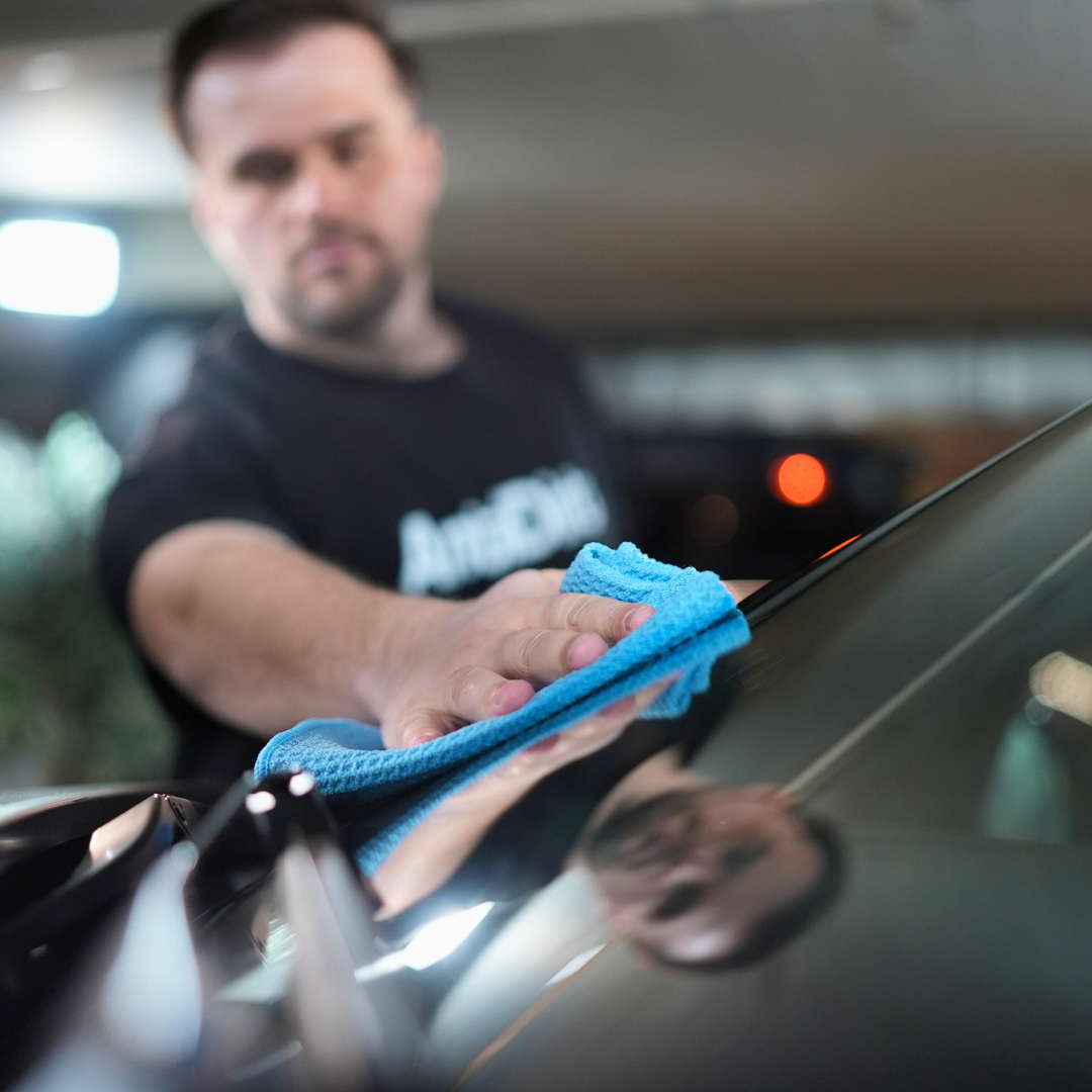 Chiffon de nettoyage anti-salissures pour vitres 450 g/m² 40 x 40 cm