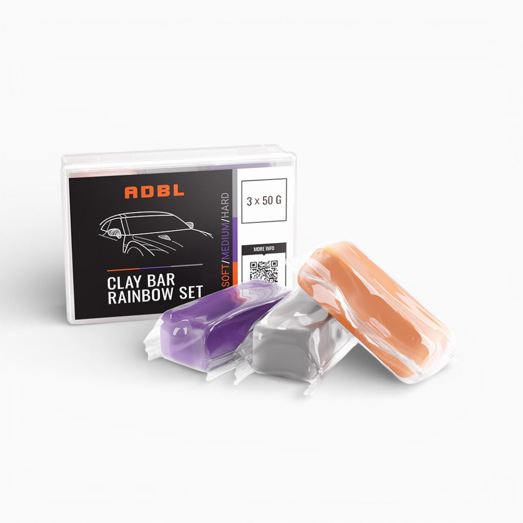 ADBL Clay Bar Rainbow 3x50g Reinigungsknete Set