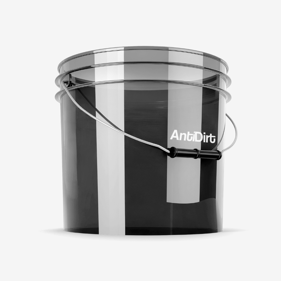 AntiDirt Premium CarWashBucket 3.5GAL transparent