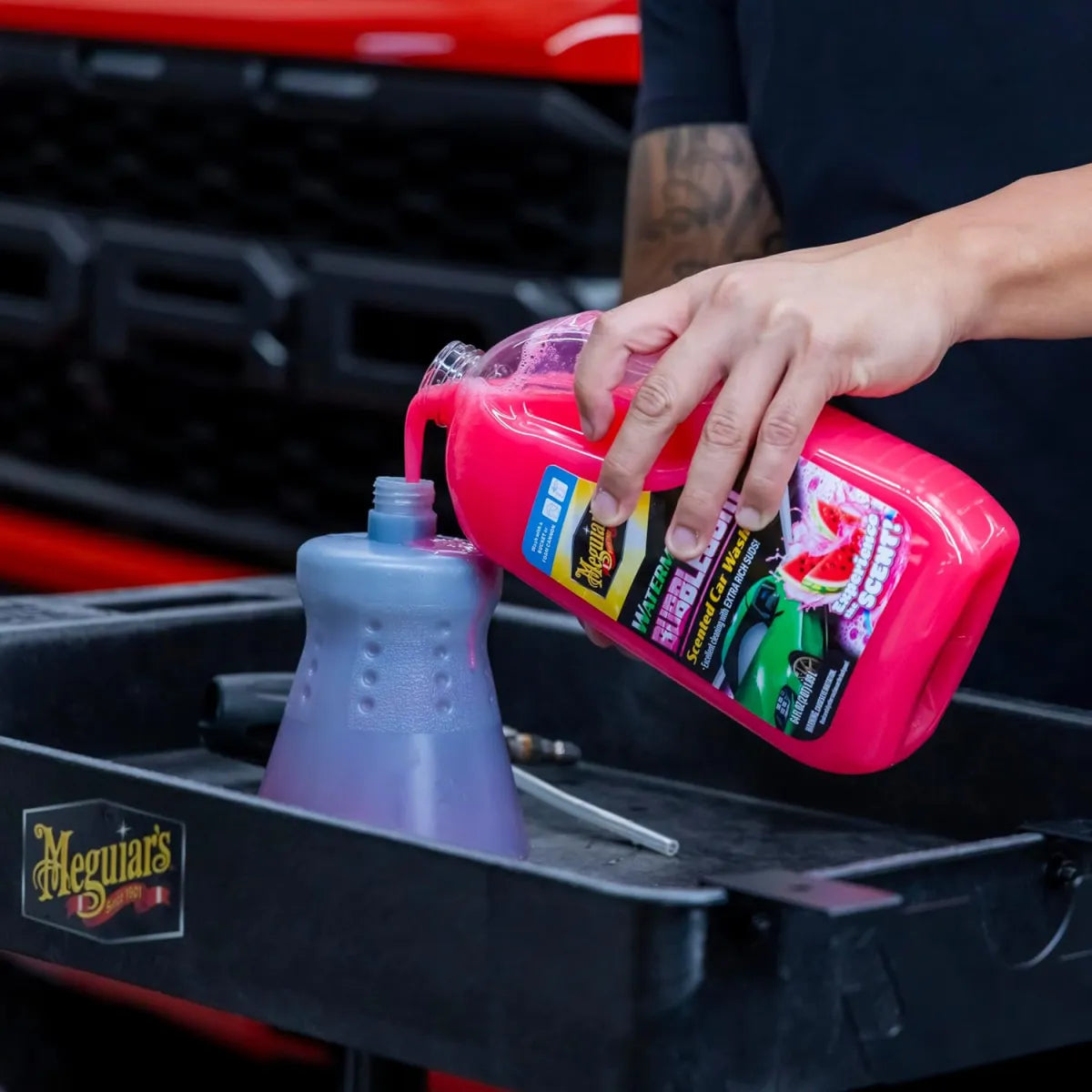 Shampoing et mousse de lavage pour voiture parfumée au chewing-gum et à la pastèque de Meguiars 1,89 litre