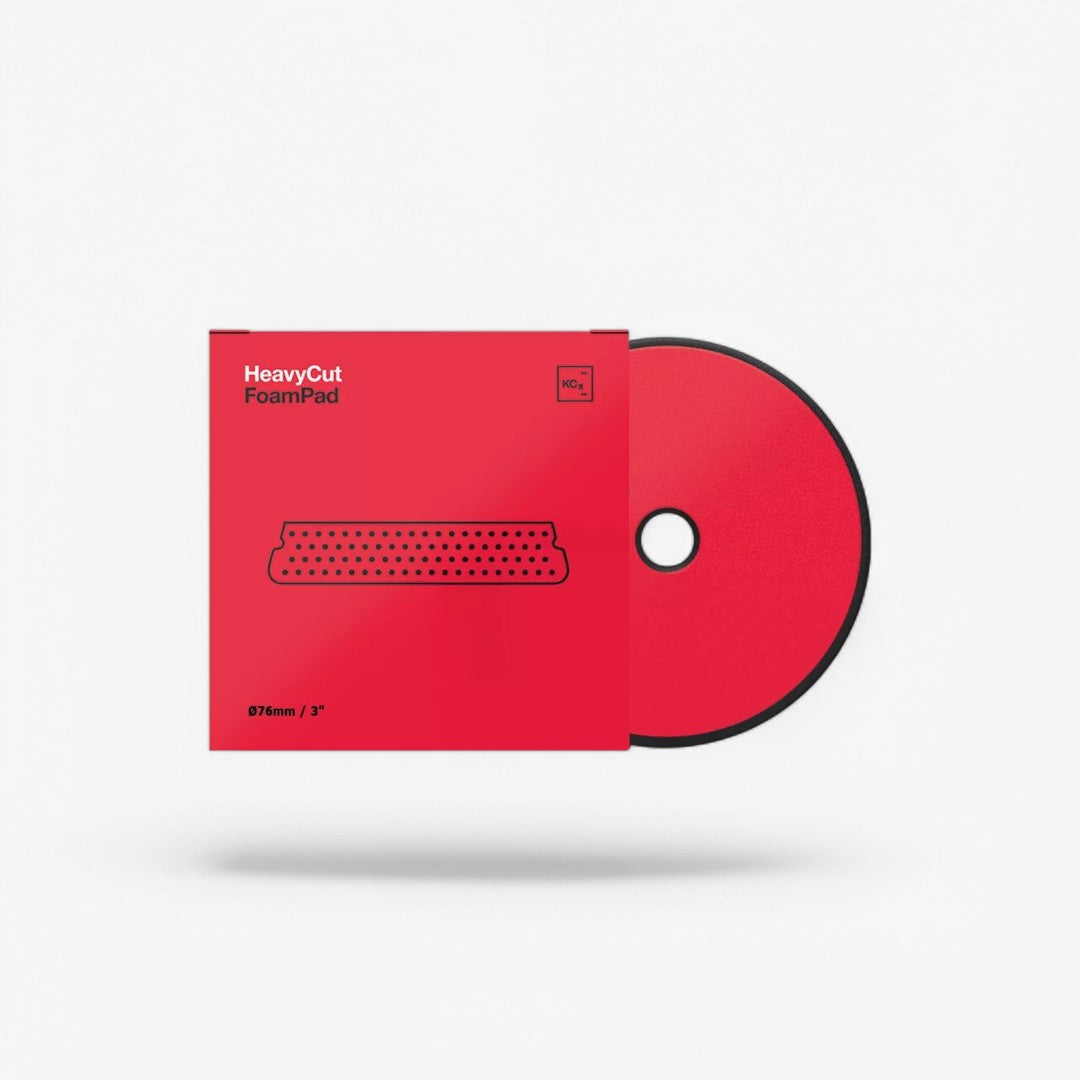 Éponge de polissage en mousse pour coupe lourde Koch Chemie Ø76 rouge