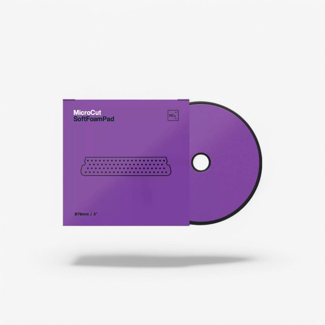 Éponge de polissage Koch Chemie Micro Cut Hard Foam Pad Ø76mm violet