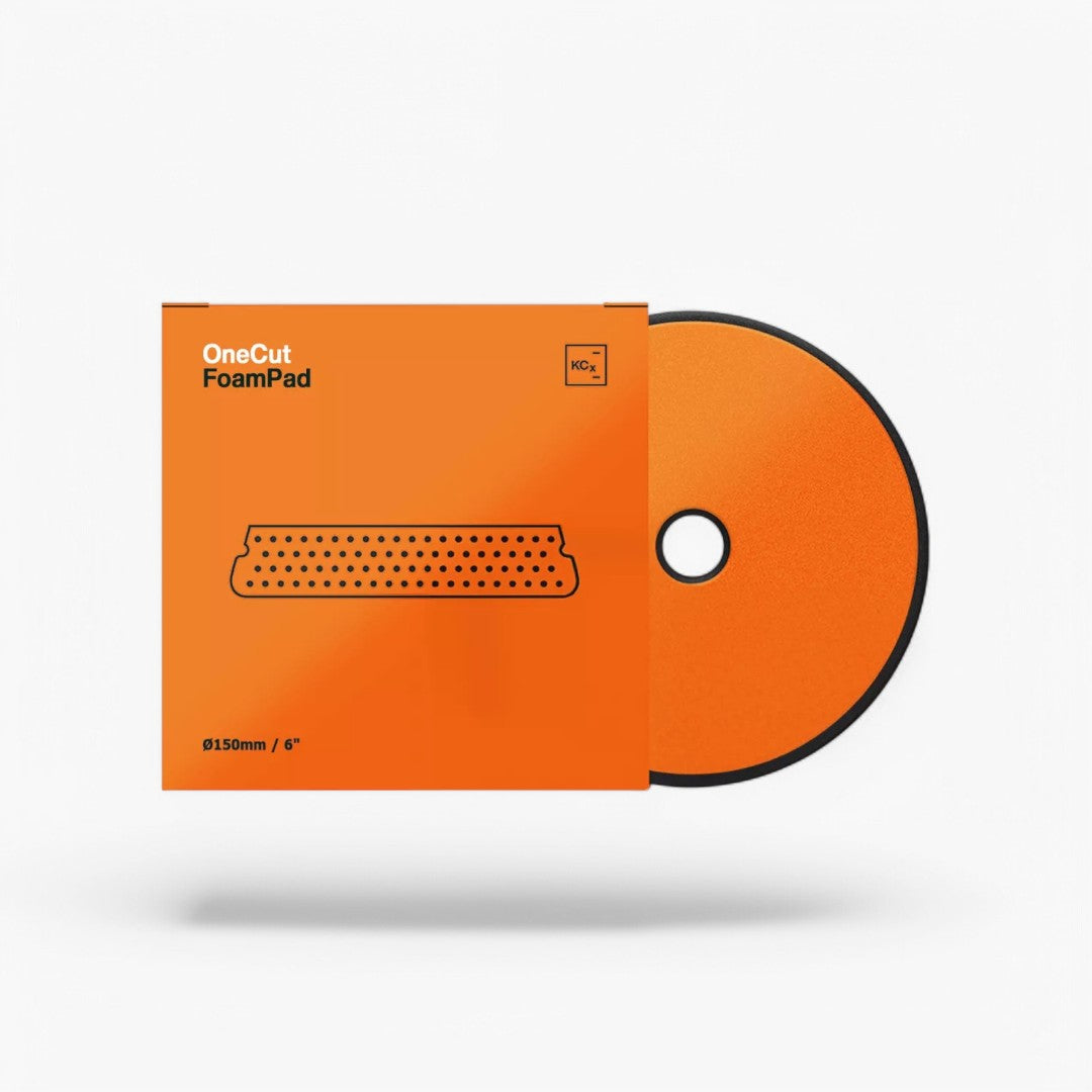Éponge de polissage en mousse One Cut de Koch Chemie Ø 150 mm, orange