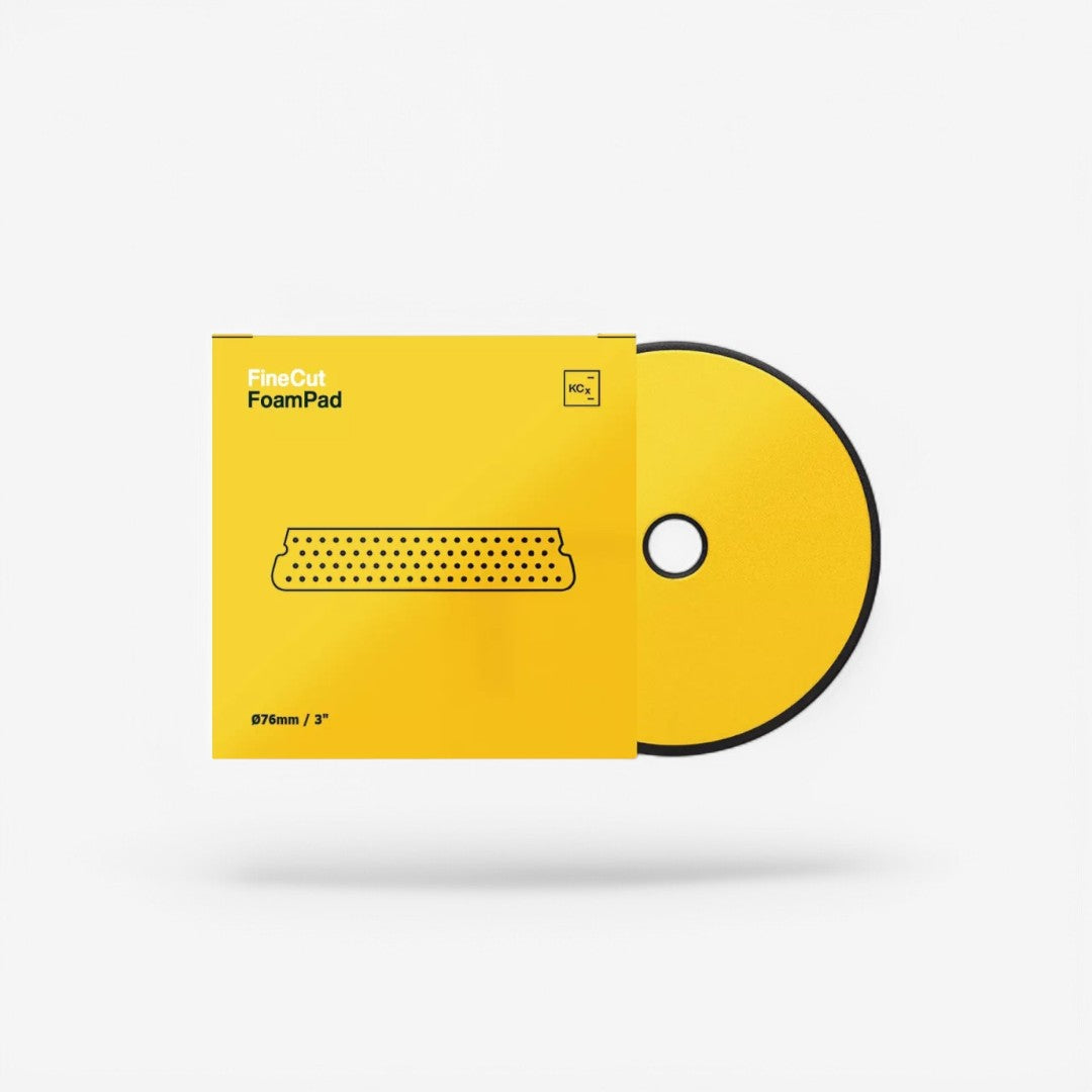 Éponge de polissage en mousse fine Koch Chemie Ø 76 mm jaune