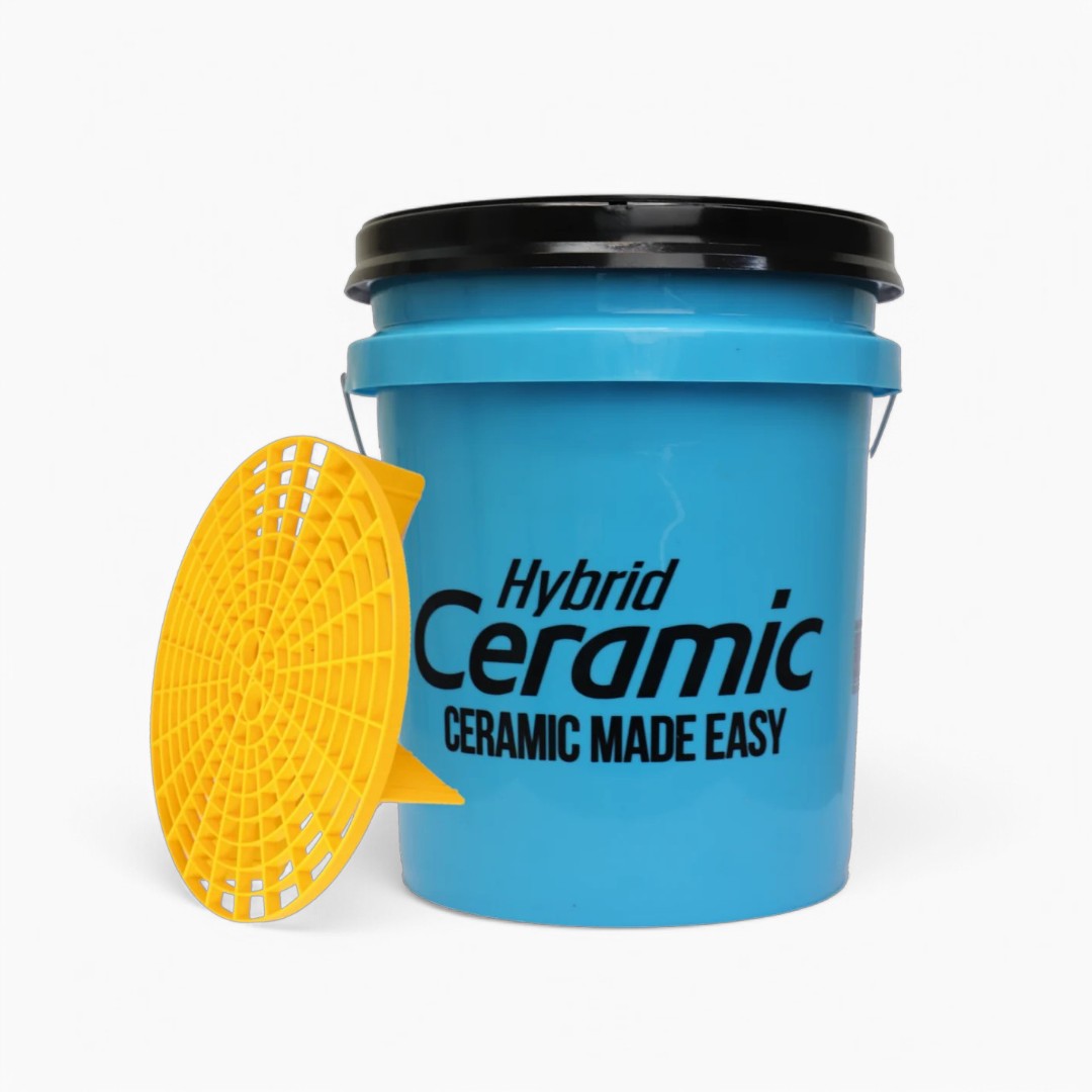 Meguiars Grit Guard Seau de lavage bleu avec insert et couvercle Gamma Seal 18,9 litres